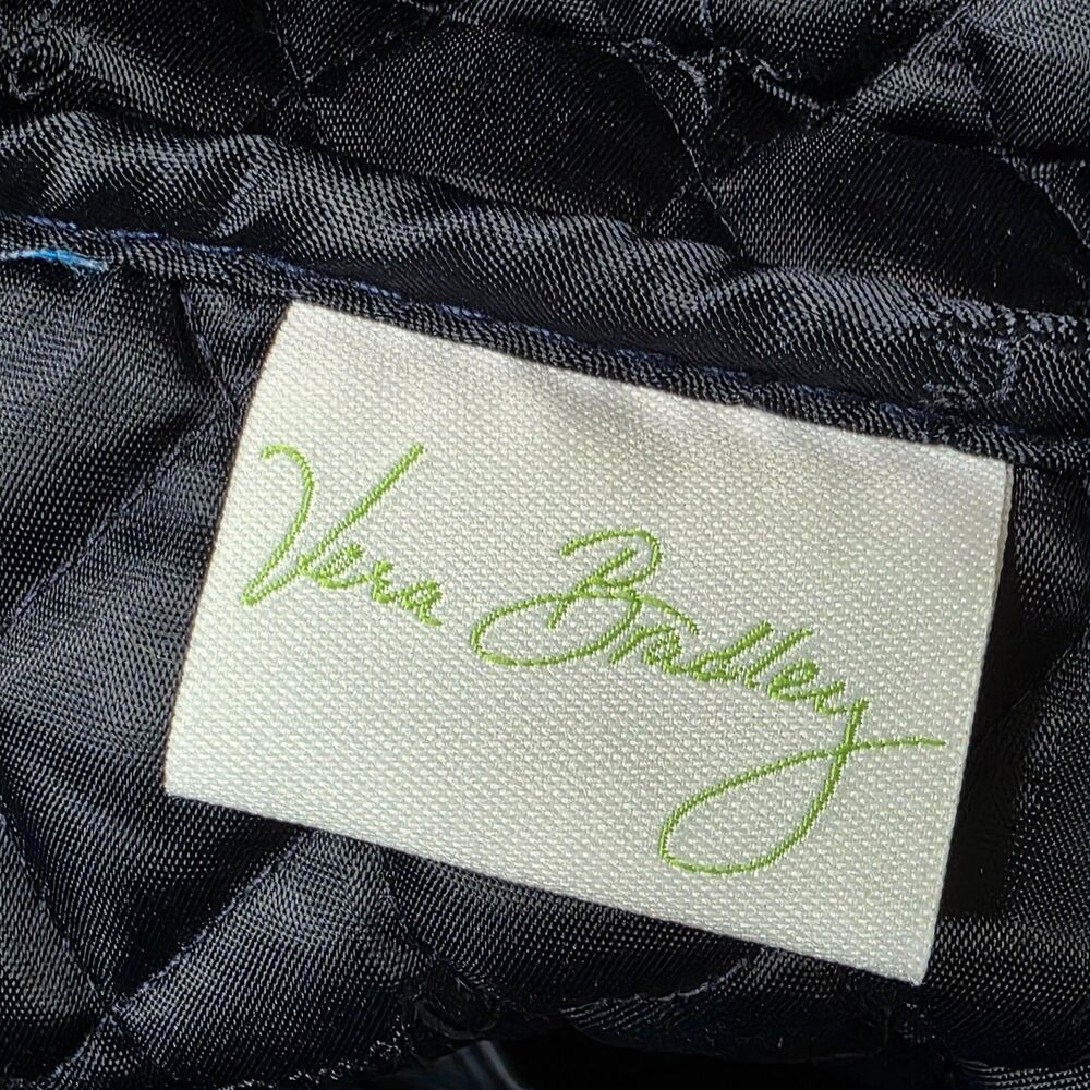 Vera Bradley Midnight Blue Floral Weekender Carry‑On Bag with Trolley Sleeve - Picture 10 of 16